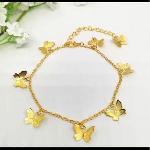 Dainty butterfly anklet/bracelet